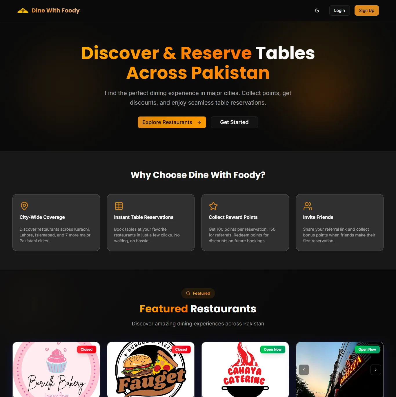 Dine With Foody – Restaurant Management SaaS